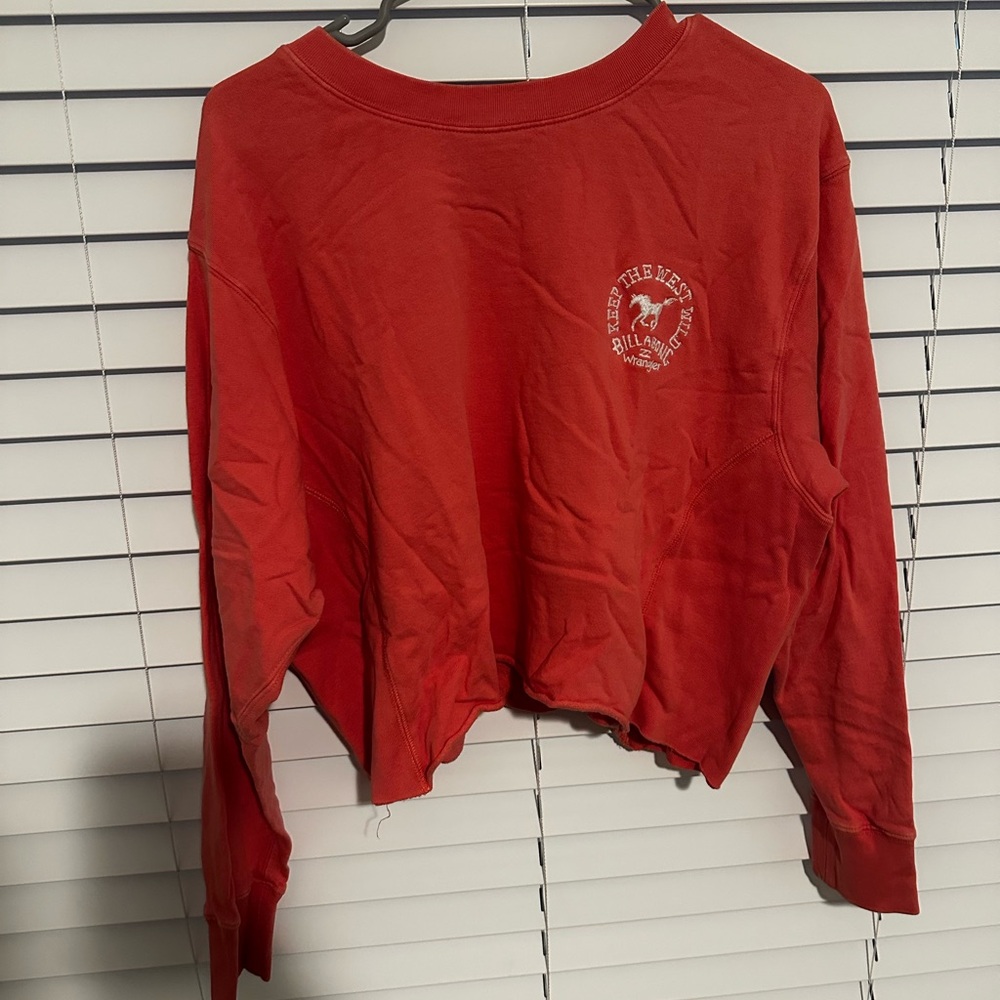 Billabong x Wrangler Coral/light pink Graphic Sweatshirt - size Large